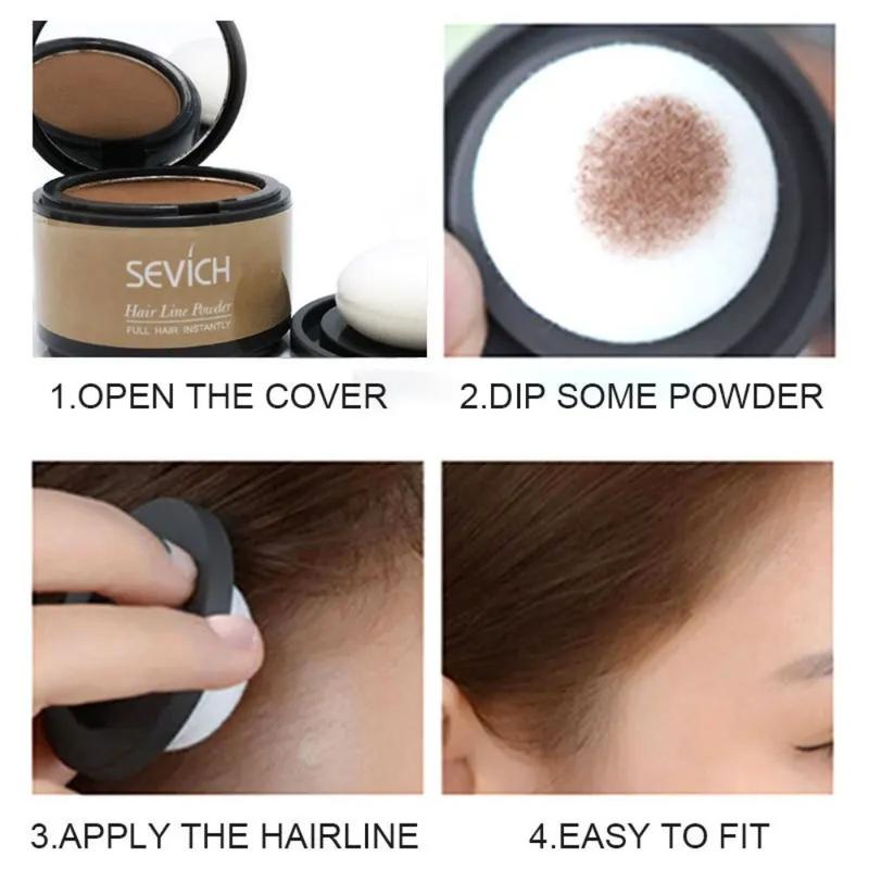 Product Introduction of 21 color Hair Shadow Powder Hairline Modified Repair Hair Shadow Trimming Powder Makeup Hair Concealer Natural Cover 7