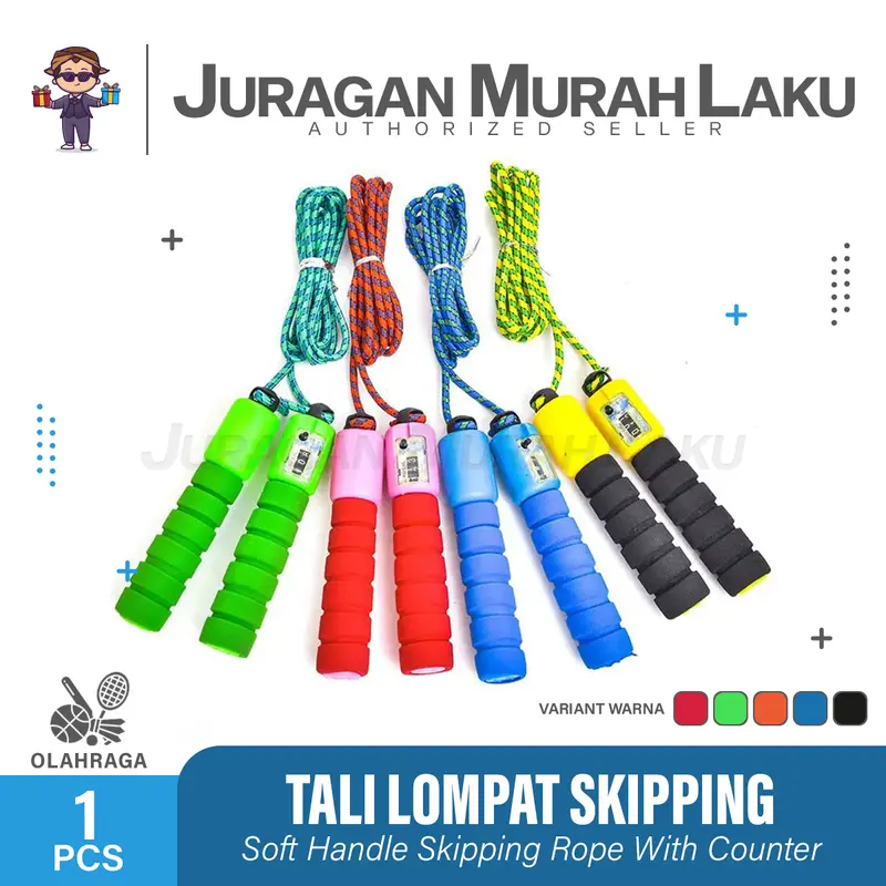 Tali Lompat Skipping Jump Rope Dengan Counter Penghitung Loncatan 4