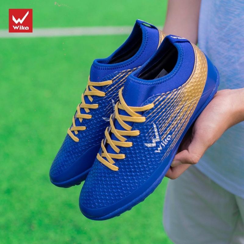 Giày Đá Bóng Nam Wika Flash Chính Hãng Da Phủ Pu Cao Cấp Chống Bong Tróc, Đế Mềm Dẻo, Đinh Bám Sân