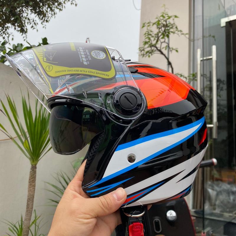  Mũ 3 4 Royal M268 Tem Hổ Helmet Nón Bảo Hiểm 