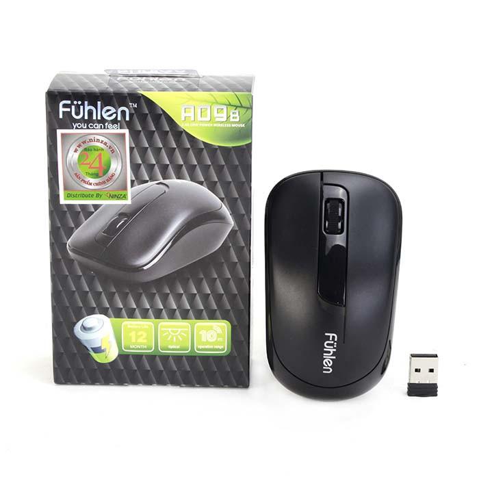 Chuột Không Dây Fuhlen A09 Tặng Kèm Pin Chuột Máy Tính PC Laptop Văn Phòng Hàng Nhập Khẩu