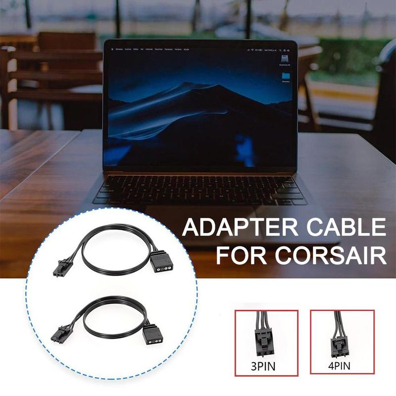 Corsair RGB To ASUS Aura / MSI Mystic Light ARGB Adapter Cable - Connect Corsair ICUE To Motherboard RGB