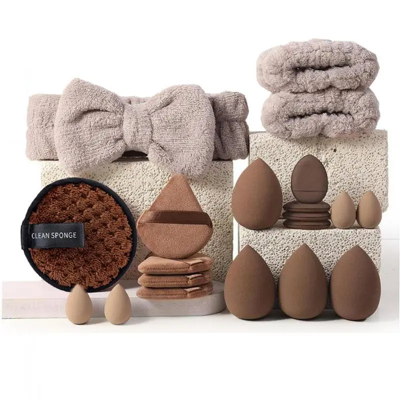 Makeup Tools Set, 20pcs/set Or 40pcs/set Including Makeup Brushes, Hairband, Wristbands, Powder Puffs, Makeup Sponges, Facial Cleaning Puff, Beauty Tools for Women, Cosmetic Beauty Products, Makeup Brushes Kits 7