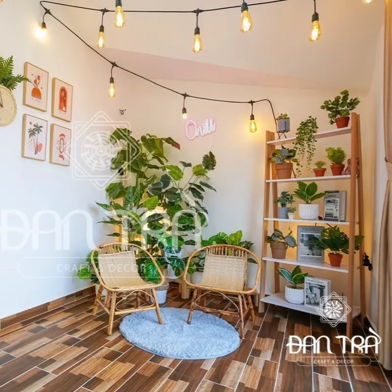 Ghế mây sò mini loại thường, ghế mây nhỏ cafe cóc vỉa hè, ghế mây trẻ em - Mây tre Đan Trà 6
