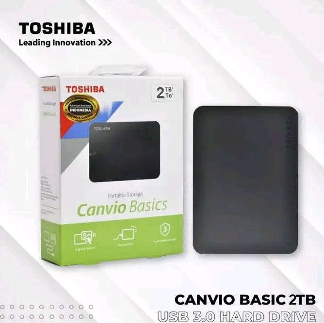 Haridsk External Toshiba Canvio Basic USB 2TB/1TB/500GB/320GB