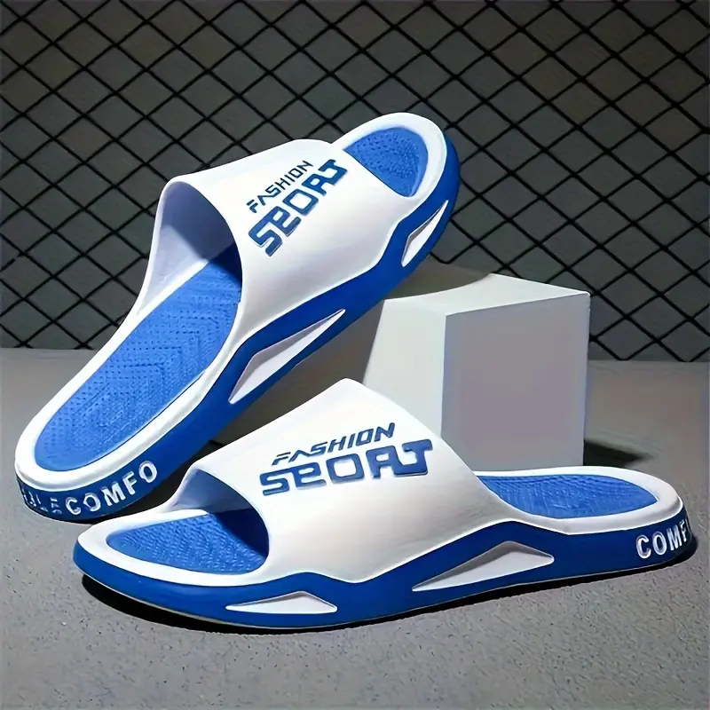 Soft Thick Sole Unisex Fashion Slides, Non-Slip, Durable, Sporty Beach Slip-On Slippers for Summer Outdoor Sandals 4