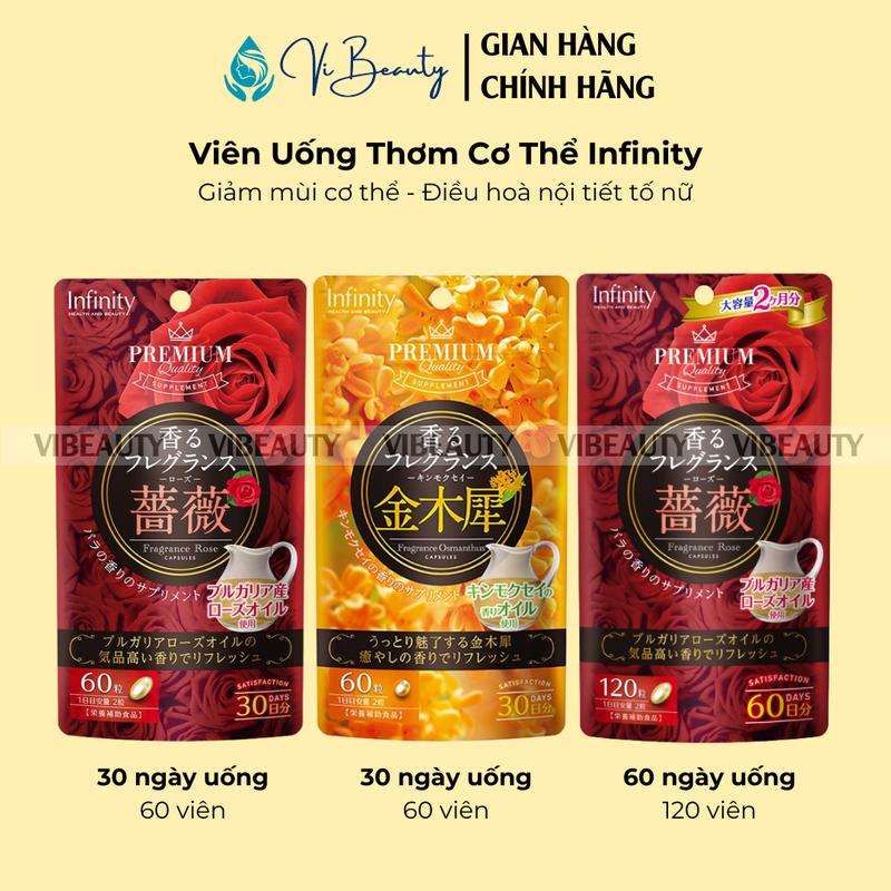 Viên uống hàm hương thơm cơ thể Infinity 30 Ngày Khử Mùi Hôi