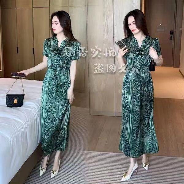 Product Introduction of Váy Mặc Mùa Hè, Cao Cấp, Thời Trang Mới Trung Quốc, Dành Cho Nữ, Thiết Kế Khóa Mới, Chống Lão Hóa, Váy Dài Trung Bình Thanh Lịch, Hàng Mới Về 8