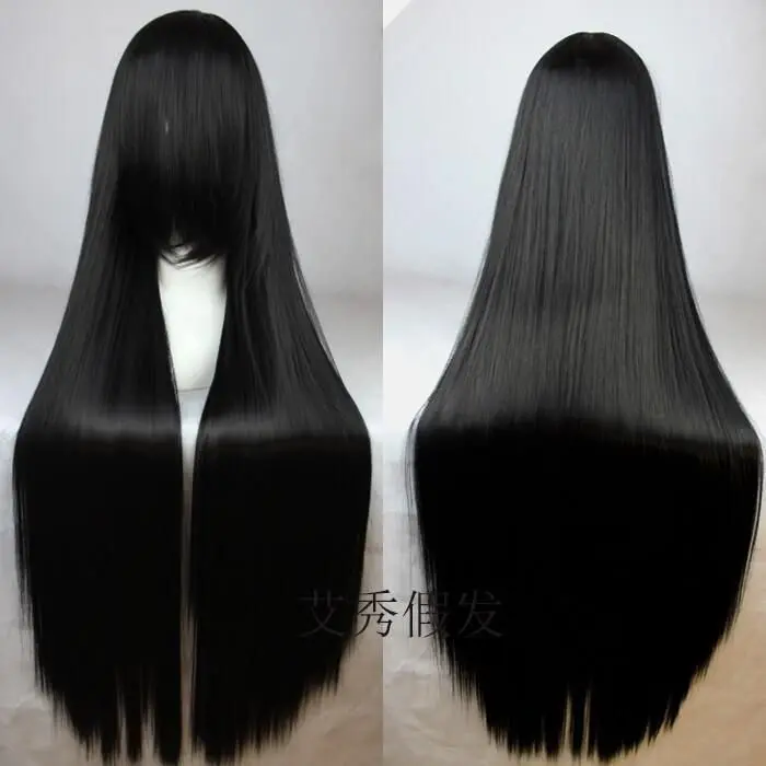 Tóc Giả Cos Phong Cách Cổ Trang, Kiểu Thẳng Dài, Màu Đen, Dày Thông Dụng 75 / 100cm, Thích Hợp Cho Trang Phục Cổ Trang Và Anime, TikTok, Tóc Thẳng Dài, 2024, Jx3