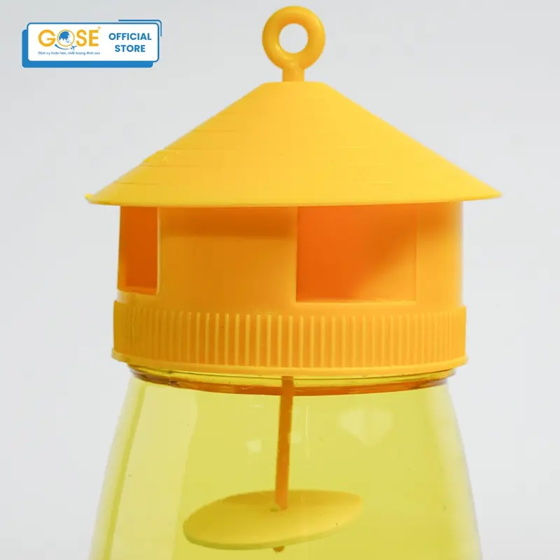 Lồng bẫy ruồi vàng 1L GOSE hũ bắt côn trùng kèm thuốc dẫn dụ hàng chính hãng 7