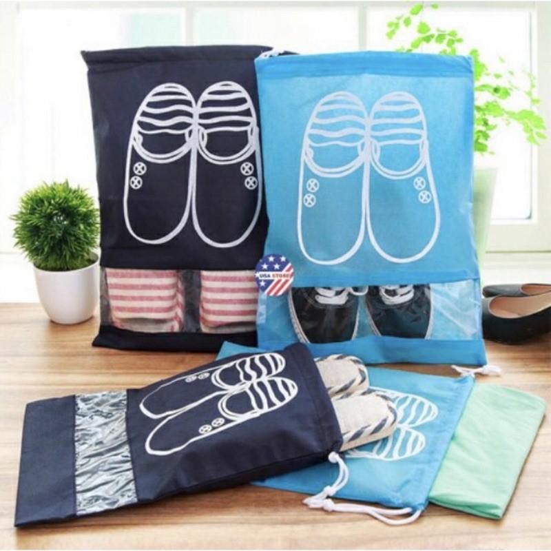 Túi Vải Đựng Giày Dép Dây Rút Chống Bẩn Du Lịch Với Họa Tiết Thiết Kế Đẹp Mắt 6