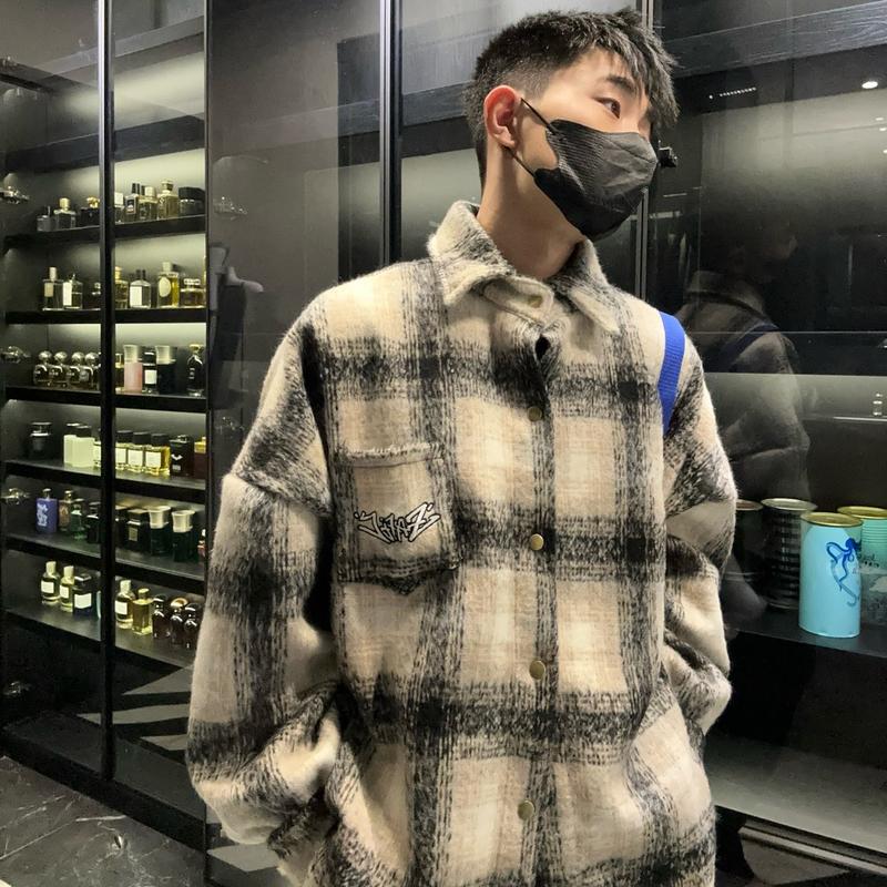 Áo sơ mi tay dài caro flannel V2 FAFIC dày form rộng người, chất vải cotton dạ , phong cách hàn quốc trẻ trung cặp đôi nam nữ Menswear
