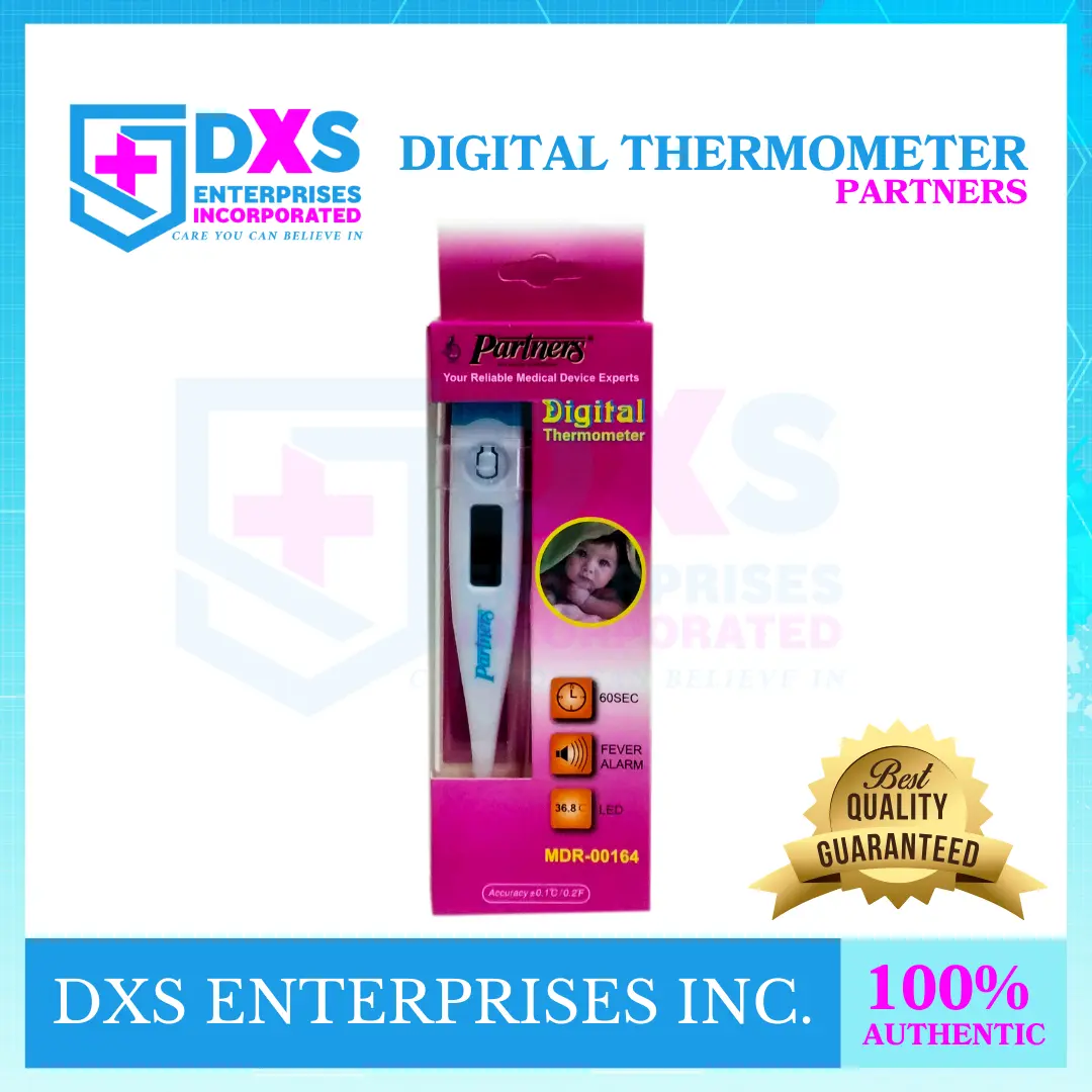 PARTNERS DIGITAL THERMOMETER- ORAL ARMPIT STICK THERMOMETER; READY TO ...