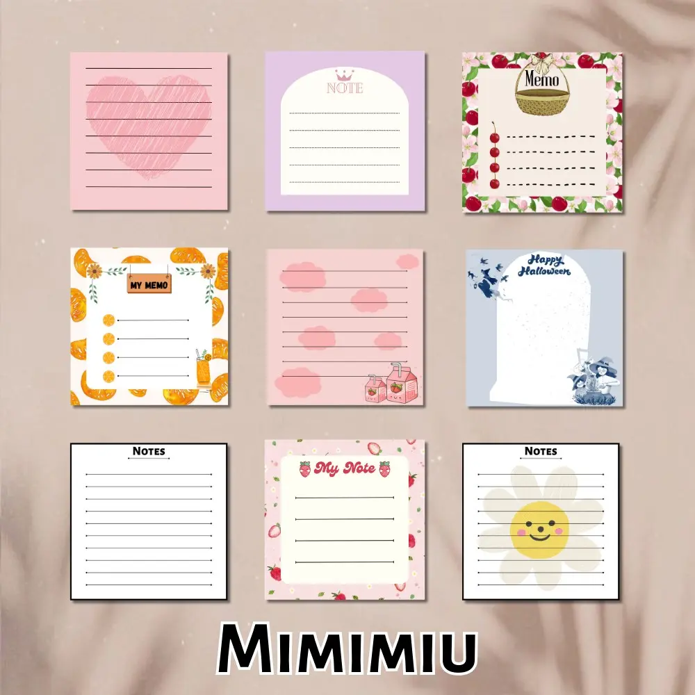 [Mimimiu] memopad / notepad handmade motif