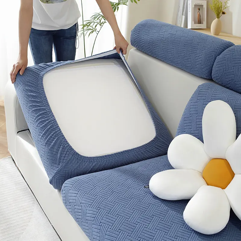 Thick Jacquard elastic Sofa Cover, Four Seasons Universal Sofa Slipcover Non-Slip Sofa Seat Cover couch protector  l shapes of a Cover sofa cover