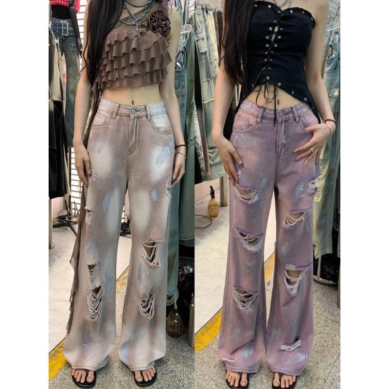 (QB060) Quần jean loang màu điểm mài MAIDO TRENDY