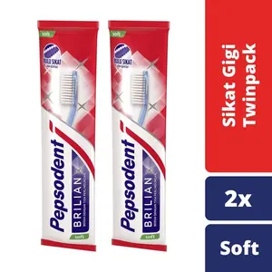 PEPSODENT SIKAT GIGI BRILIAN SIKAT GIGI LEMBUT Twinpack