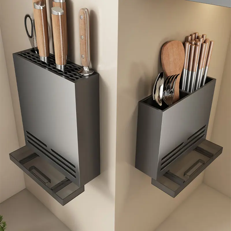 Giá Để Dao, Danle, Giá Để Đồ Nhà Bếp, Không Cần Đục Lỗ, Treo Tường, Để Đựng Dao Và Đũa, Thích Hợp Sử Dụng Trong Gia Đình 1