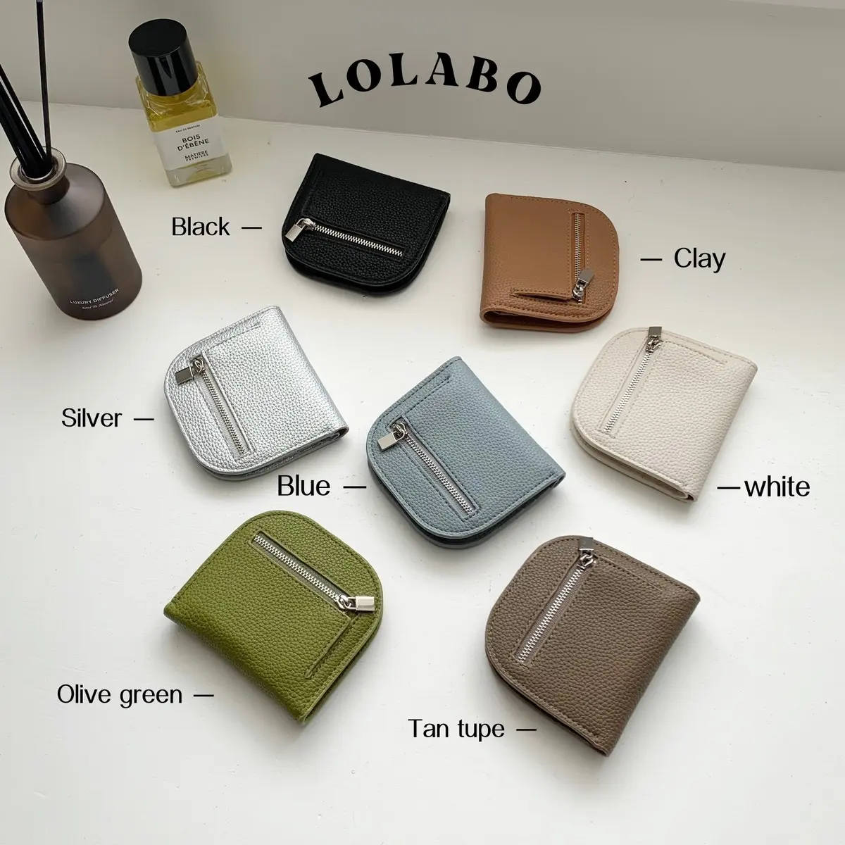 lolabo flap พร้อมส่งด่วน กระเป๋าสตางค์สไตลเกาหลี ใส่แบงค์ไม่ต้องพับ งานเรียบหรูดูแพง