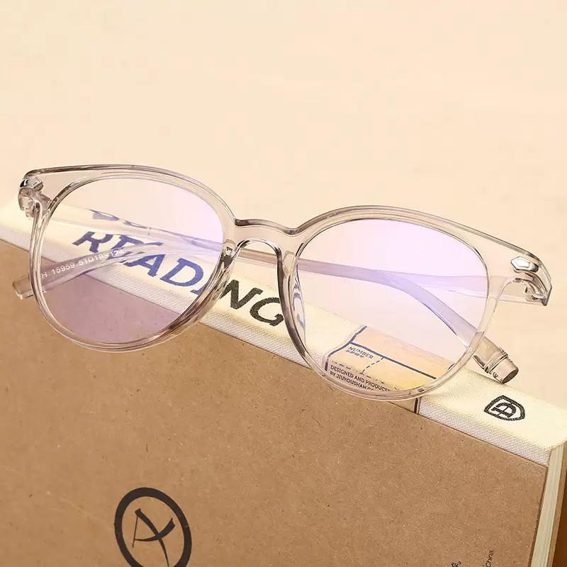 Kacamata wanita kaca bening tren tiktok terbaru viral 2024