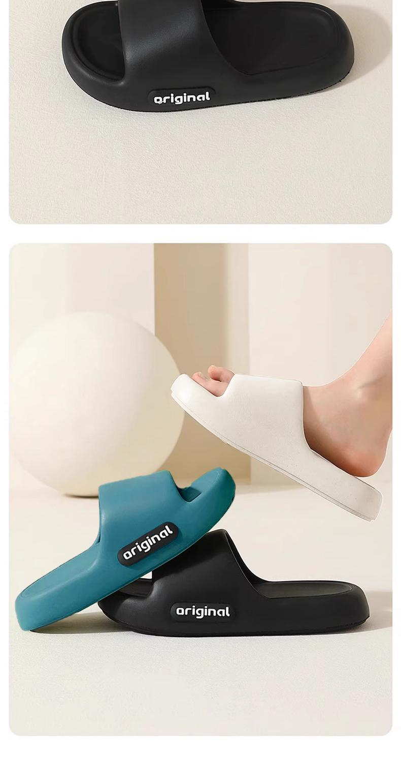 BSJ Sandal Wanita Terbaru 2025 gaya Korea Elegan Sandal Jeli EVA Sandal Datar Sandal Rumah