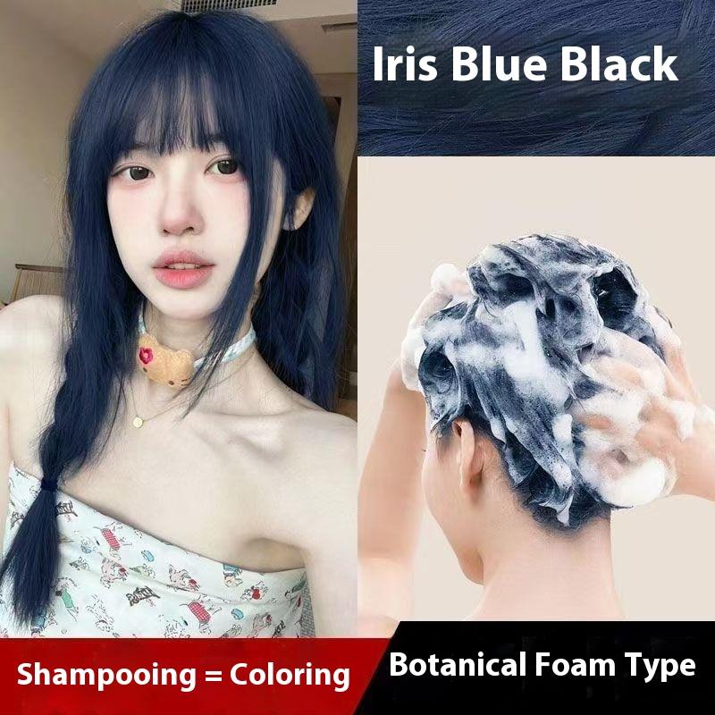 Free Bleach Bubble Blackcurrant Purple Female Hair Dyeing Cream 2025 Dye Your Own Popular Colour Pure Plant New Student Dyeing At Home 0