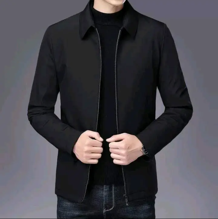 jasket big size Polos Formal Jaket Hitam