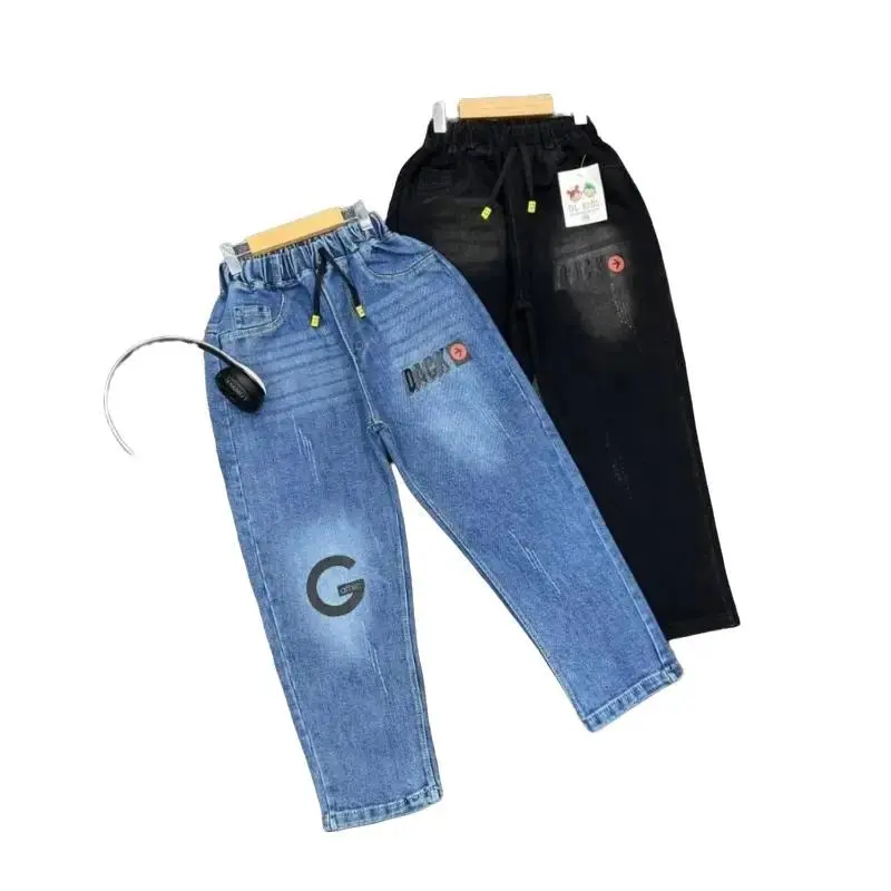 Quần Jean dài bé trai cao cấp (16-54kg) - Mẫu 2, chất liệu jean mềm mại co dãn mạnh baggy  jeans