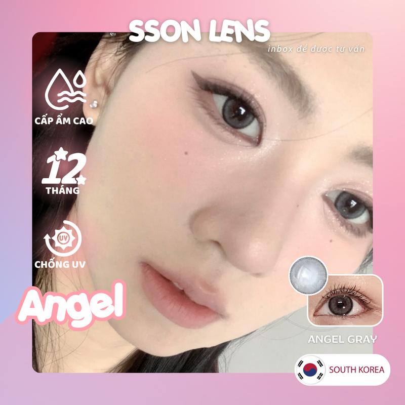 [ Có Cận ] Mẫu Angel Gray - Kính Áp Tròng Giãn Ít Đã Kèm Khay 3