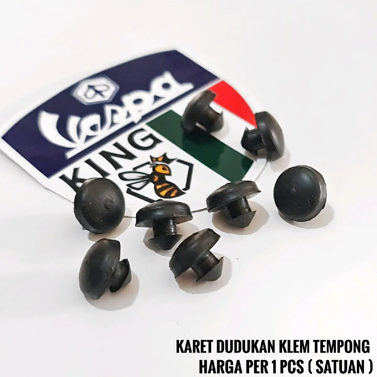 karet dudukan klem pengait tempong kempol vespa klasik