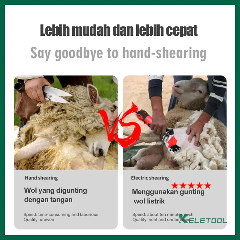 3500W Alat cukur pencukur bulu domba kambing listrik Alat potong rambut kambing Mesin pisau cukur bulu clipper domba Pemangkas bulu domba listrik Gunting rambut kambing Pencukur bulu domba Rambut kambing Elektrik Cukuran Professional 7
