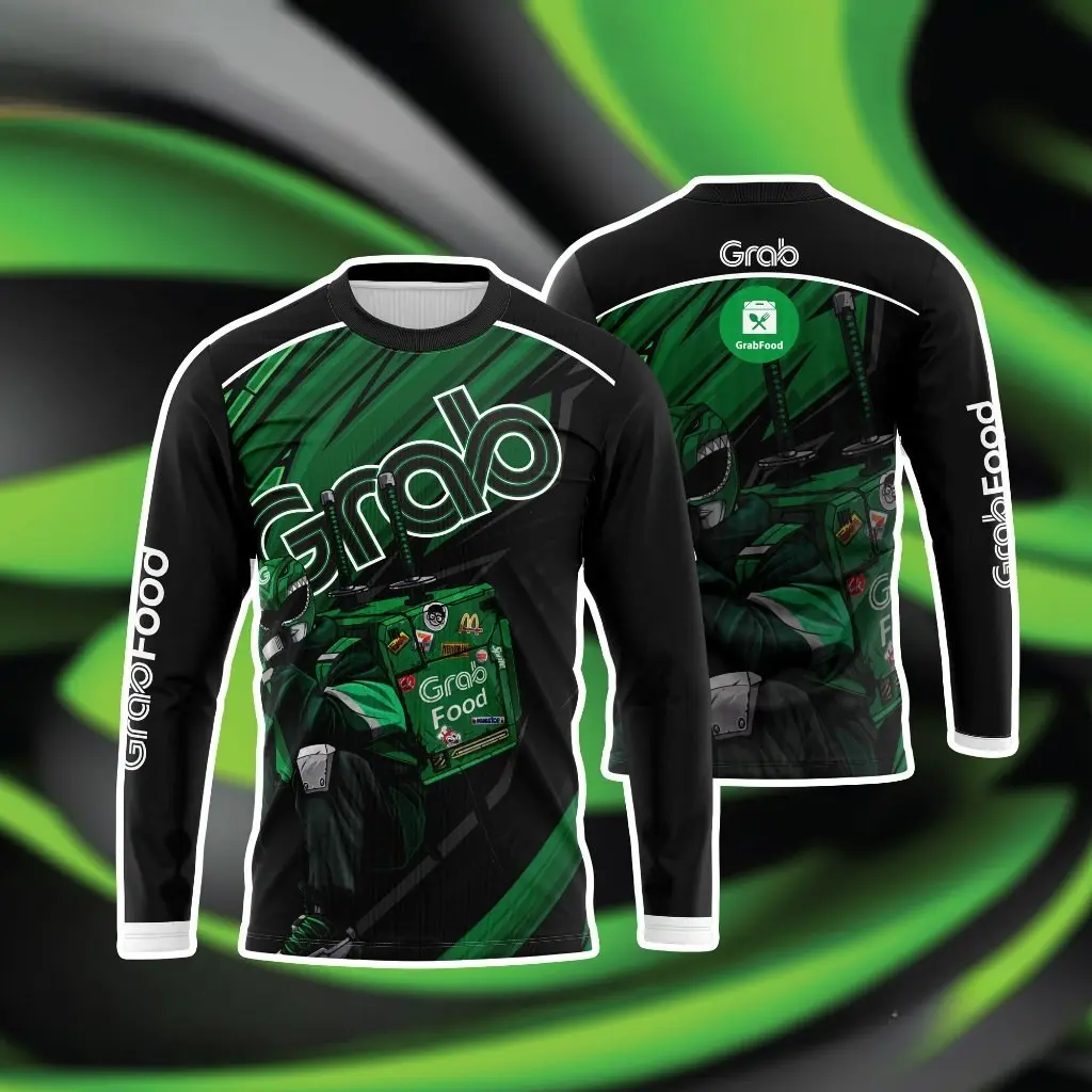 BAJU RIDER/SUBLIMATION/GRAB JERSEY/TSHIRT RIDER/WATERPROOF MICROFIBER ...
