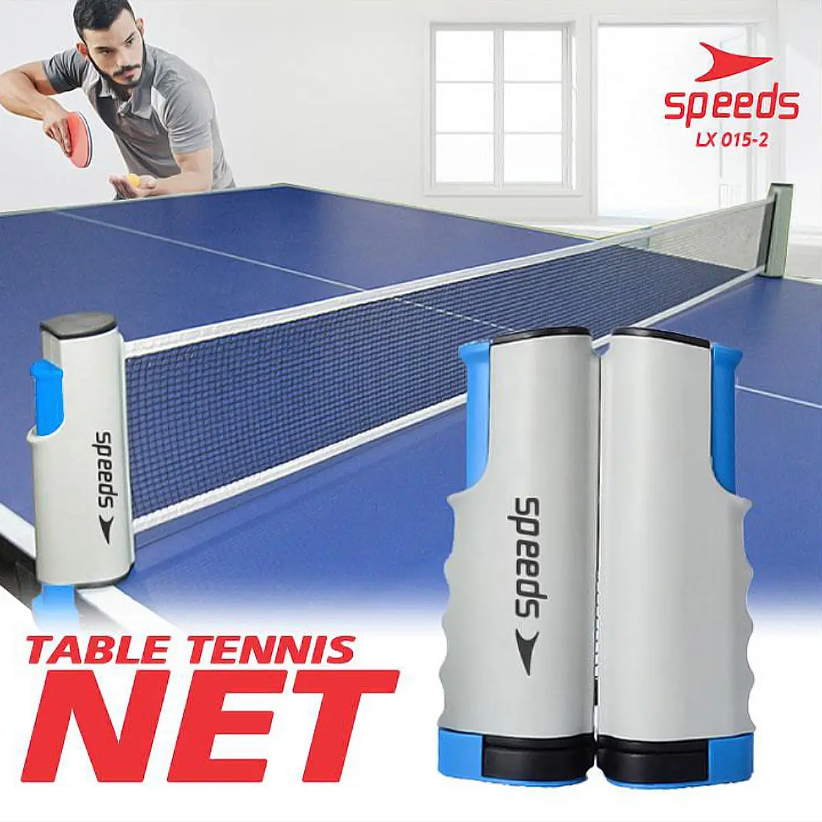 SPEEDS Universal Net Jaring Tenis Meja Pingpong Tarik Portable 160cm 015-2