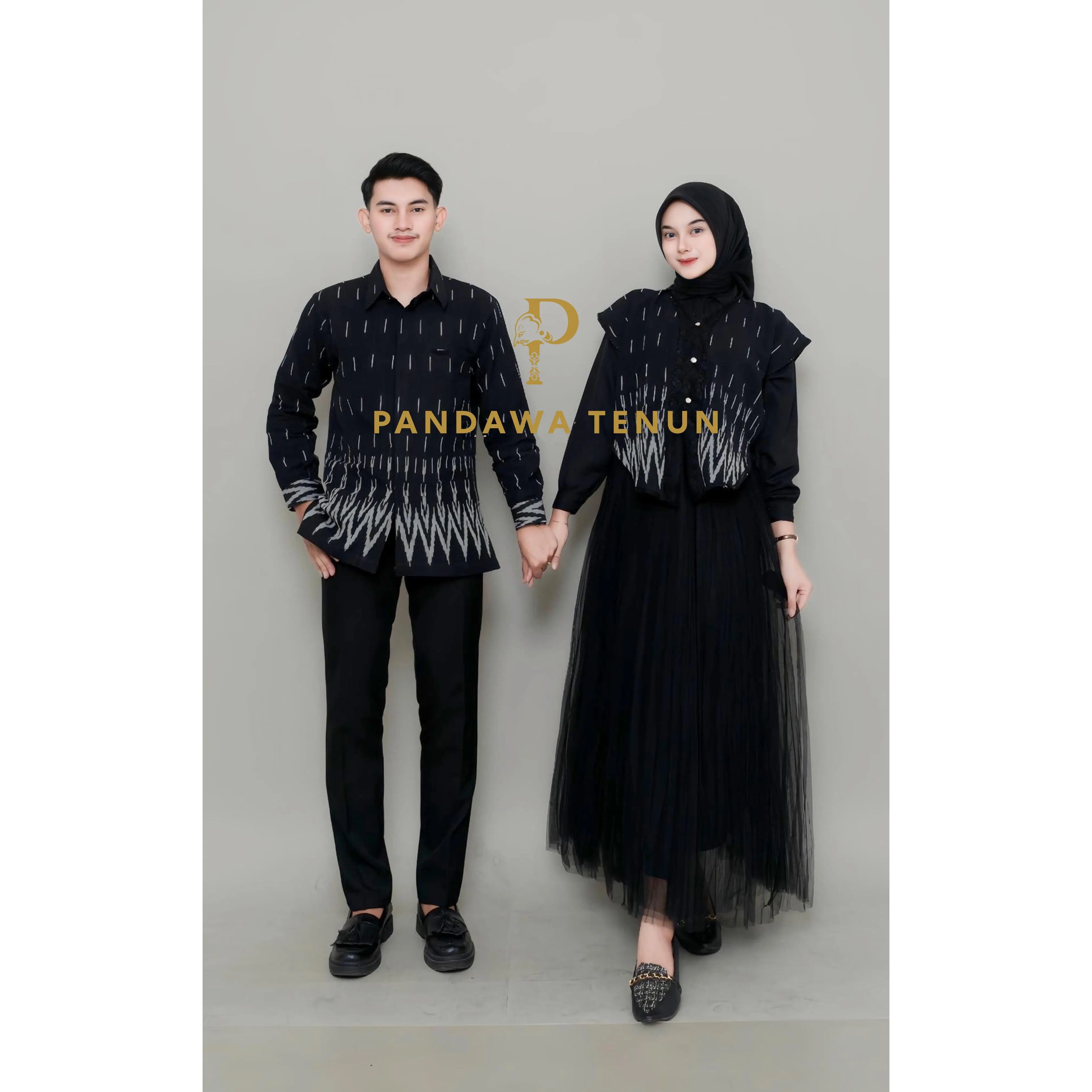 PANDAWA BAJU TENUN COUPLE HAZEL BLACK batik