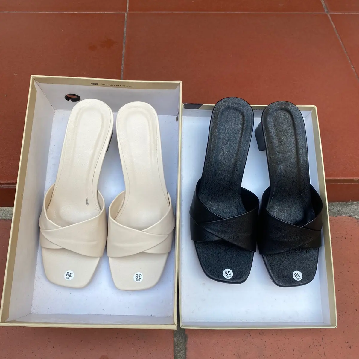 Dép  cao got 5p đế cao su non chống trơn trượt DéP Nữ Women Shoes