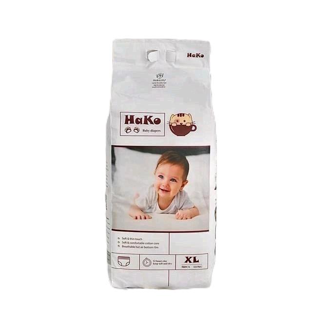 Bỉm Quần Đêm Hako 5d combo 100 kèm khăn uớt Cho Bé Kem bảo bỉm như 66 Voi Khăn Ướt