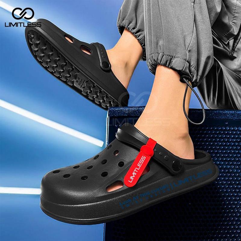 Limitless - Sandal Selop Elizer Pria Keren Sendal Slip On Cowok Dewasa Bahan Eva Phylon Ringan - Size 39-44 Kasual Karet 2
