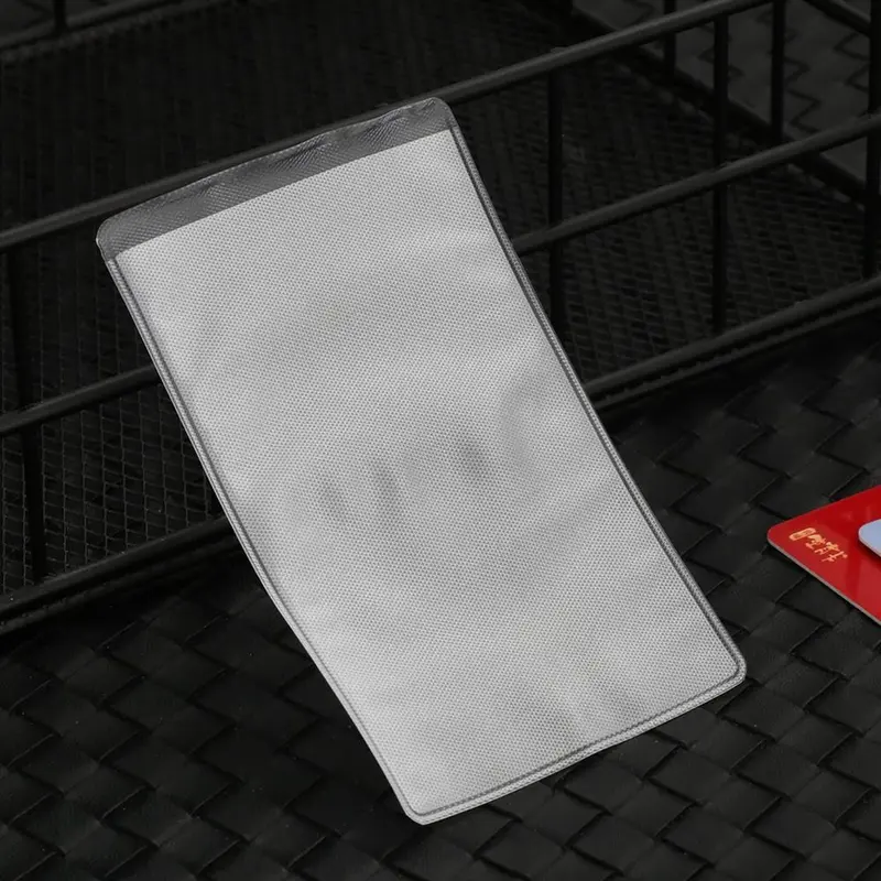 Chủ thẻ ID mờ an toàn, 10 CÁI, làm bằng PVC, thích hợp cho đồ dùng học tập và văn phòng, Hộp đựng thẻ ngân hàng, Hộp đựng thẻ làm việc 4