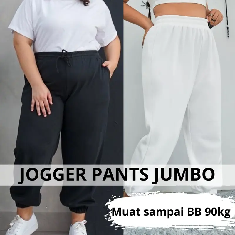 JOGGER PANTS JUMBO XXL BB SAMPAI 90 KG / SWEATPANTS JUMBO OVERSIZE / BIG SIZE JOGGER SWEATPANTS / CELANA JOGGER PANJANG JUMBO / CELANA JUMBO PINGGANG KARET 0