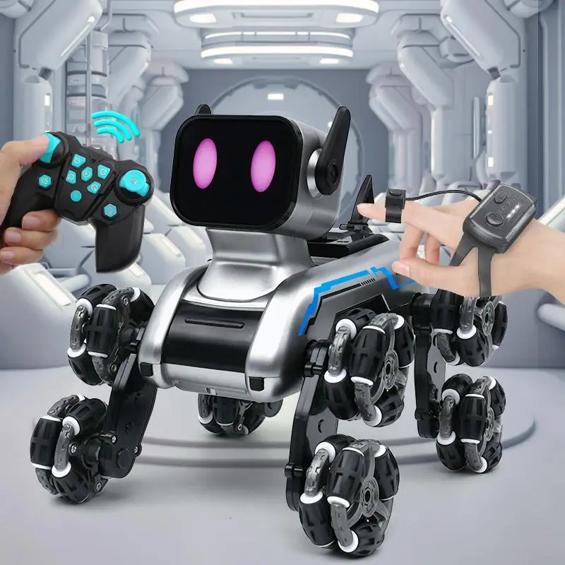 Hand Sensing Remote Control Robot Toy, 8-wheel 4-wheel Drive Car Electric Robot, Stunt Toy, Remote Control Model Gift, Birthday Gifts Ideas