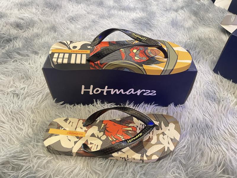 Dép HOTMARZZ VN [ CHÍNH HÃNG ] đầy đủ giấy tờ mặt quỷ HM0853 chính hãng 2024 Nam Đế Bằng