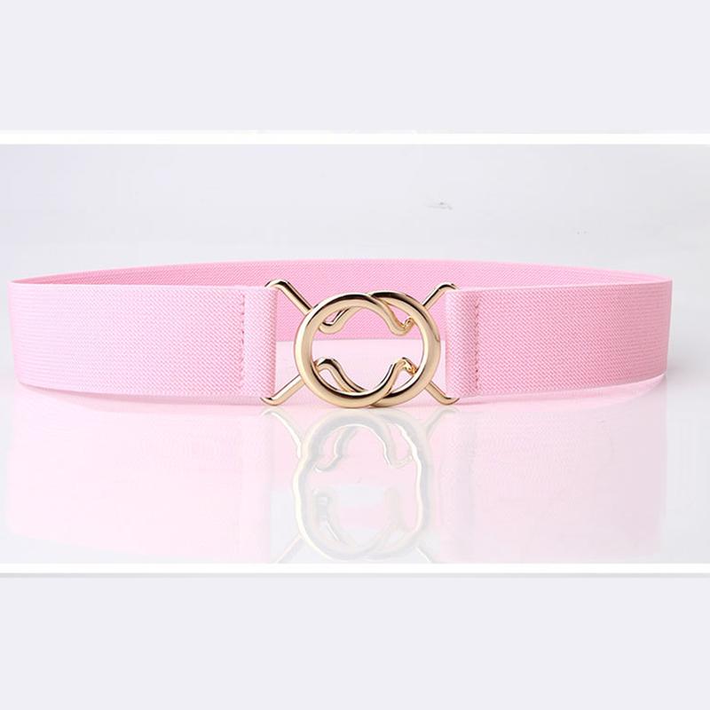 Product Introduction of Women's Elastic Waistband with Adjustable Metal Buckle Wide Belt For Dress Coat Accessories Waistband Corset Waist 30