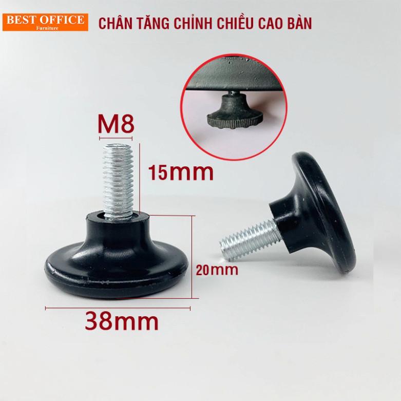 Chân Tăng Chỉnh Chiều Cao Bàn M8 Eccox, Vít Tăng Đế Cao Su Bàn Ghế Chống Xước Chống Trượt Sắt Hộp Giúp Tùy Chỉnh Độ Cao 3