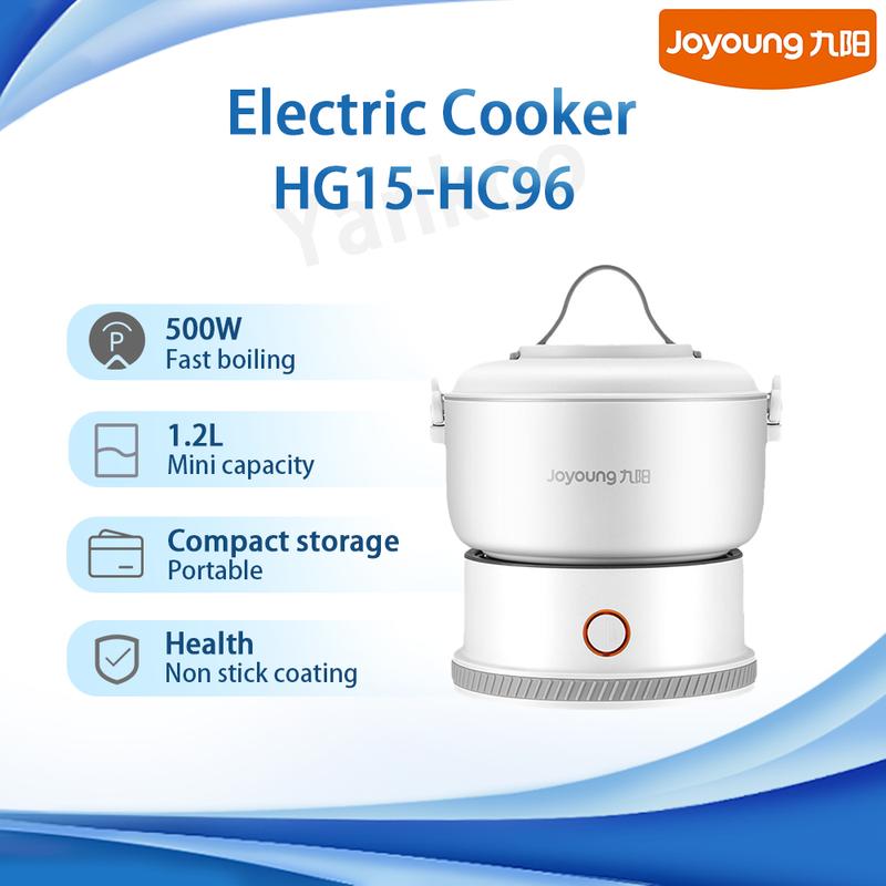 【Hàng tồn kho tại Việt Nam Nồi Điện Joyoung, HG15-HC96, Dung Tích 1.2L, Có Thể Gập Lại Và Cầm Tay Đa Chức Năng, Nồi Lẩu Và Nồi Cơm Điện, 500W, 220V, Thích Hợp Đi Du Lịch, Trường Học Và Gia Đình