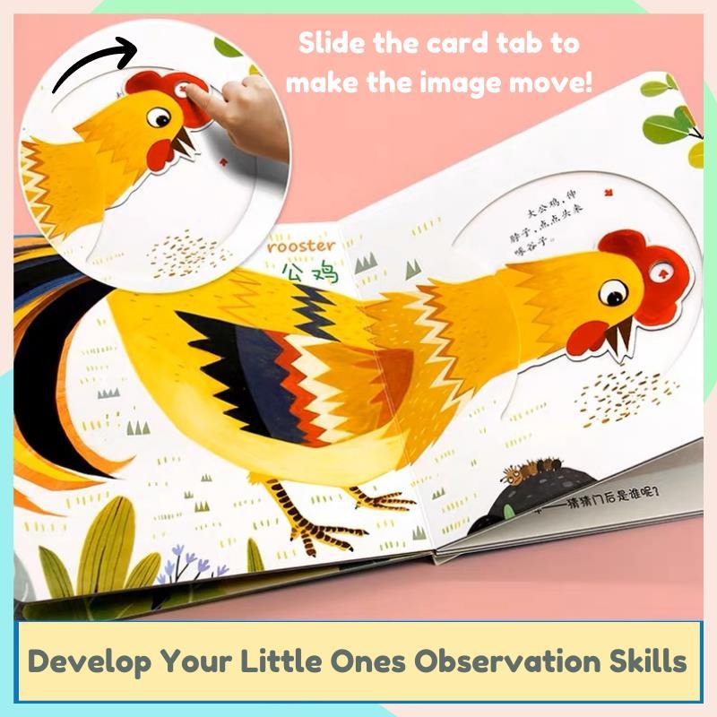 Casual 4 Books Chinese Montessori Activity Board Book (Push Pull Slide) Learn Through Play Babies Toddlers (0-3 Yrs) 3