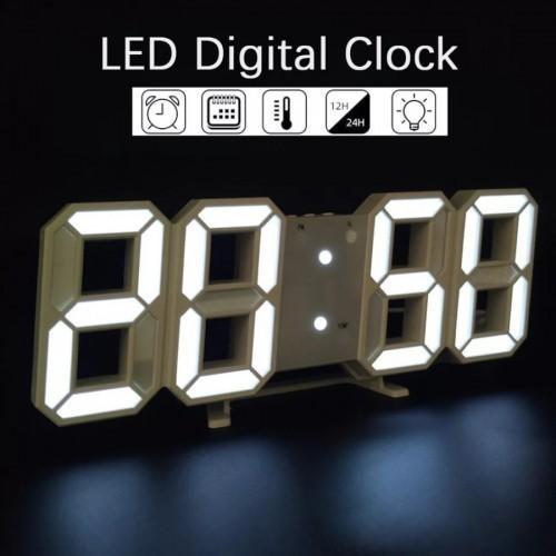 Jam Dinding Digital LED 3D Modern/ Jam Dinding Digital / Jam Dinding LED / Jam Dinding Estetik / Jam Meja Led Digital + SUHU / Jam Meja Led 2