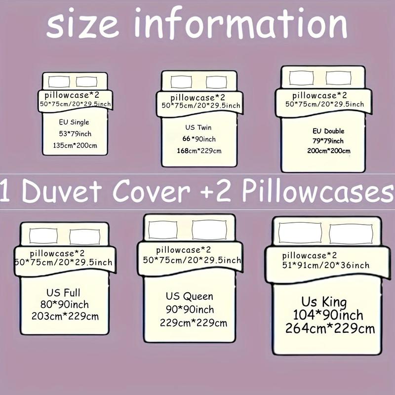 Product Introduction of Floral Print Bedding Set, 1 Count Bedspread & 1/2 Counts Pillowcase without Filler, Soft Comfortable Bedding Set for Home Bedroom 1