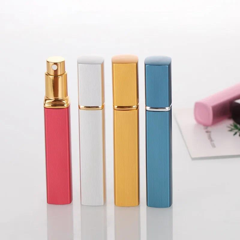 Product Introduction of 1PC 10ml Aluminum Sprayer Refillable Bottles Portable Mini Empty Perfume Bottle Container Atomizer for Travel Light Glass Metal Tin Canister Organiser 8
