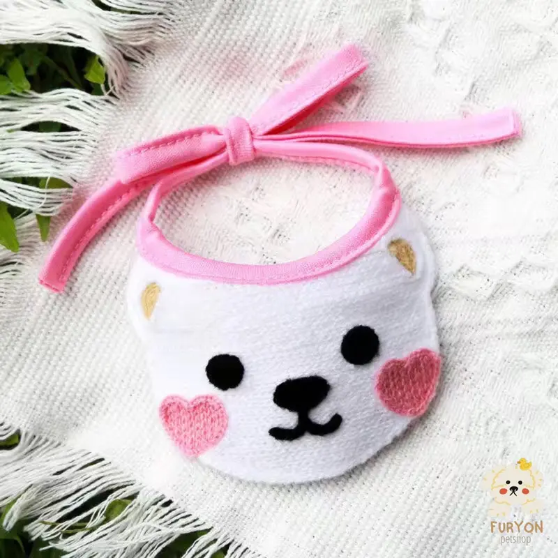 Kalung Bandana Scarf Leher Anjing Kucing Kecil Model Beruang 5