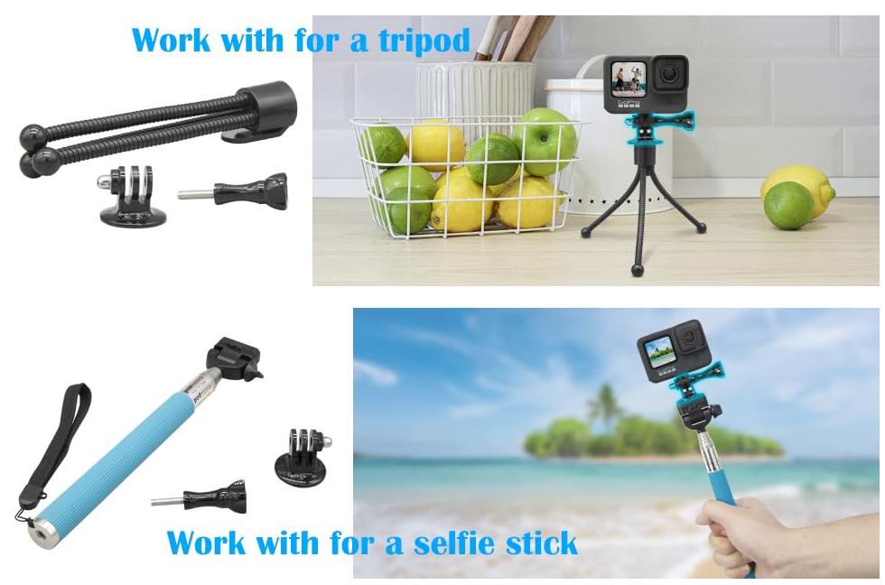 Tripod Mount Adapter For Action Cameras Gopro Dji And Sjcam_voghion.com